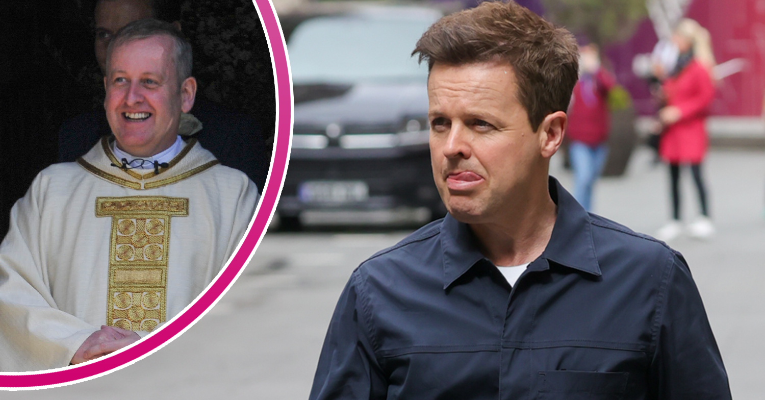 Declan Donnelly and his brother in his priest robes
