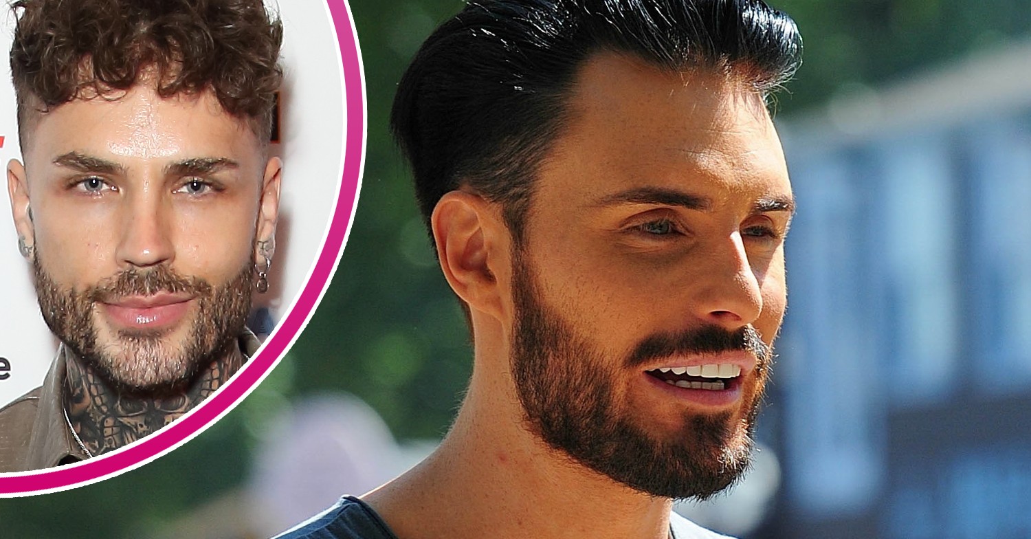 Rylan Clark smiling and his new boyfriend, Declan