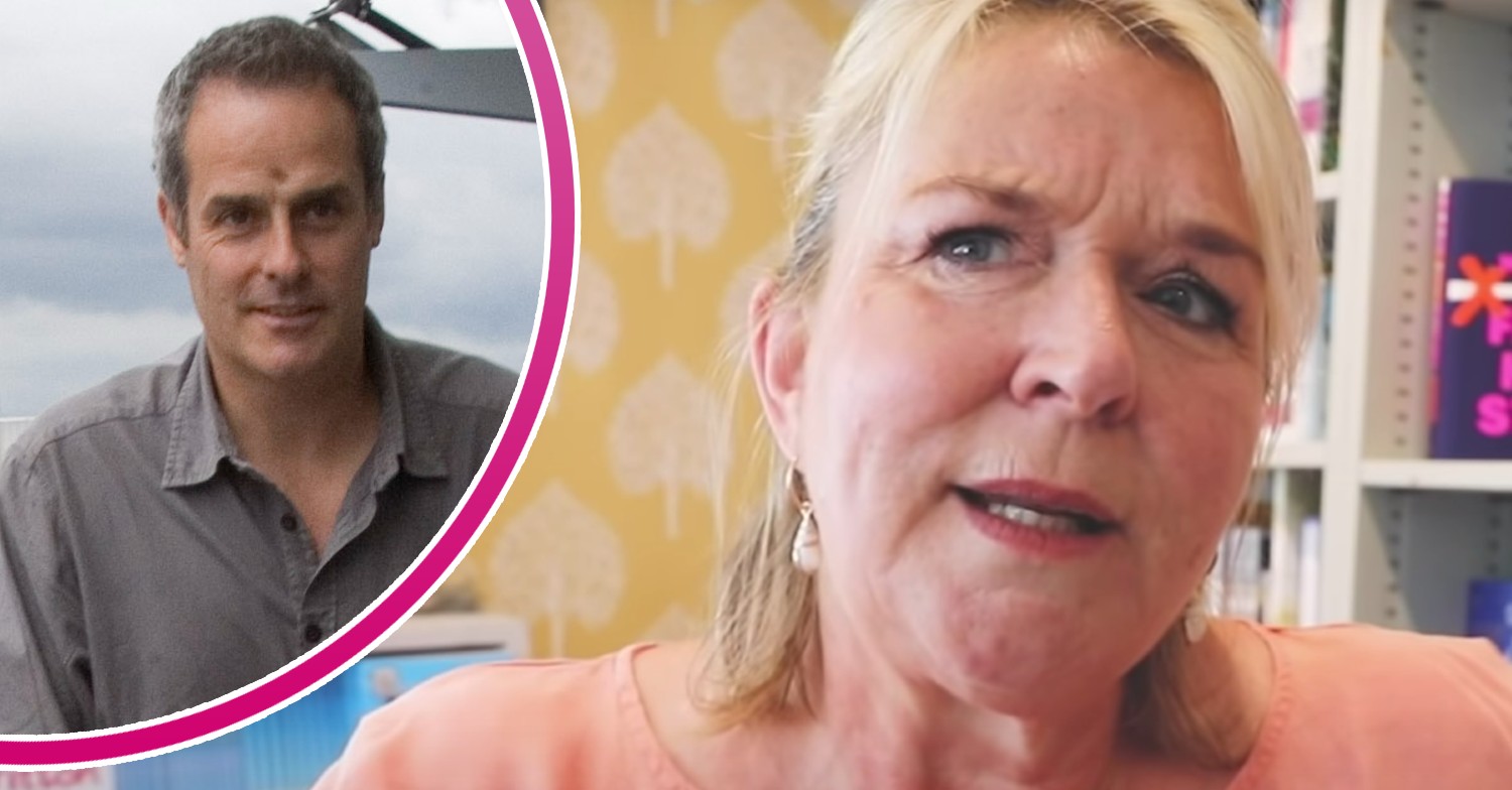 A younger Phil Vickery looks ahead and Fern Britton looks to her right