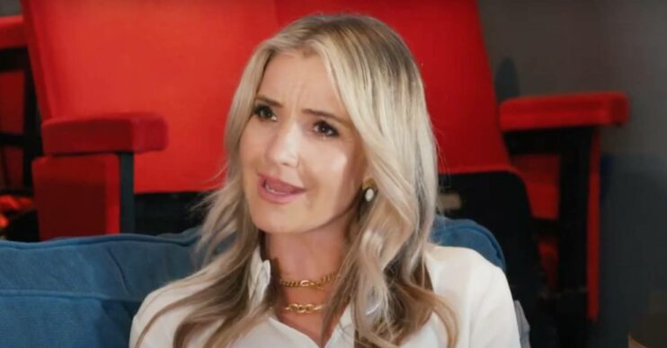 Helen Skelton appears upset