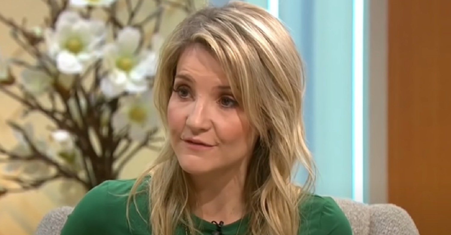 Helen Skelton looks serious during Lorraine interview