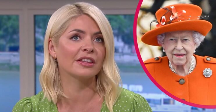 Holly Willoughby makes her point about the Queen today