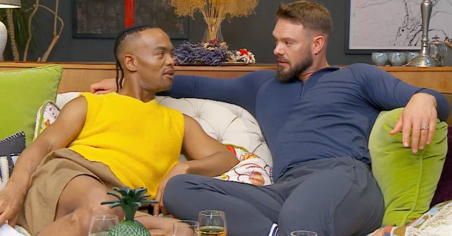 Strictly partners Johannes Radebe and John Whaite appeared on Celebrity Gogglebox together