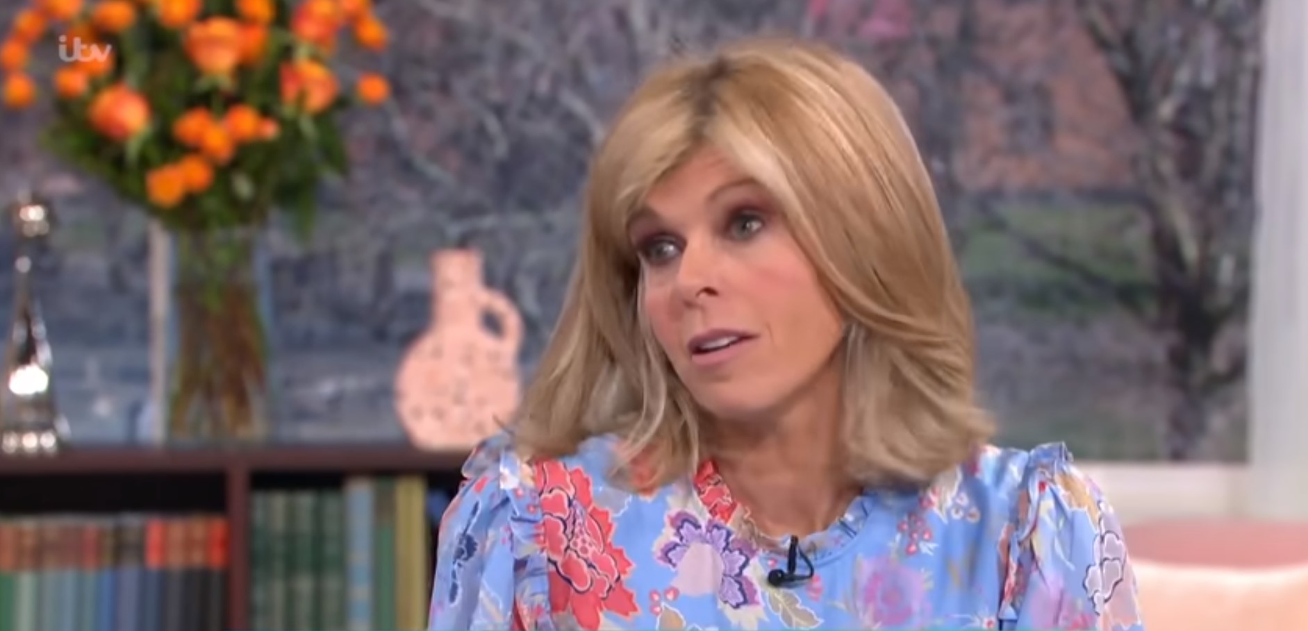 Kate Garraway looks unsure during This Morning interview