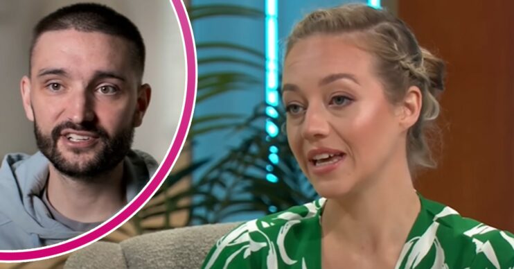 Tom Parker smiling in documentary and Kelsey on Lorraine