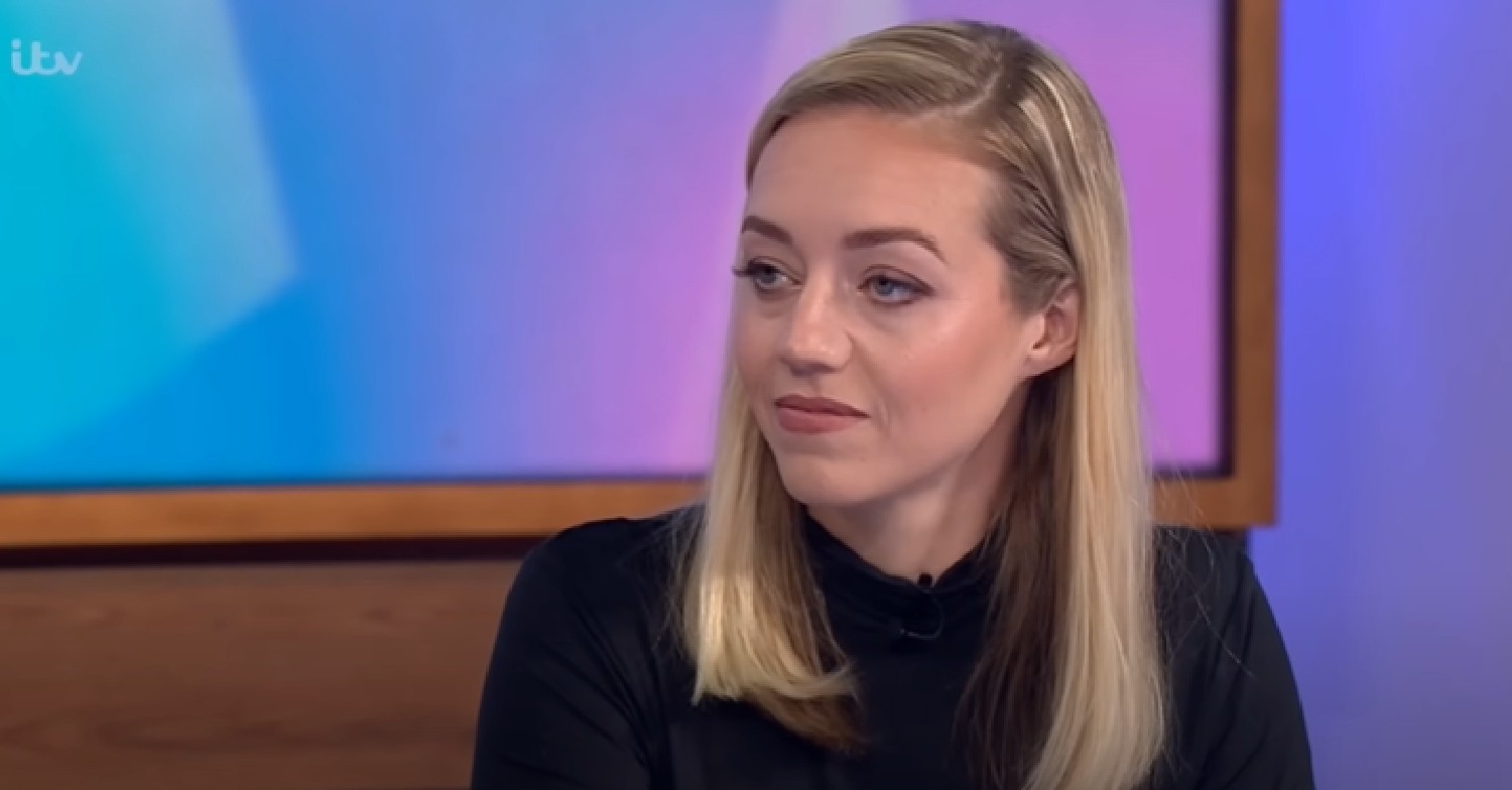 Tom Parker's widow Kelsey looking sad on Loose Women