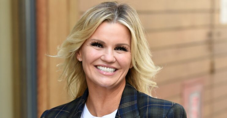 Kerry Katona smiling at Steph's packed lunch in Leeds