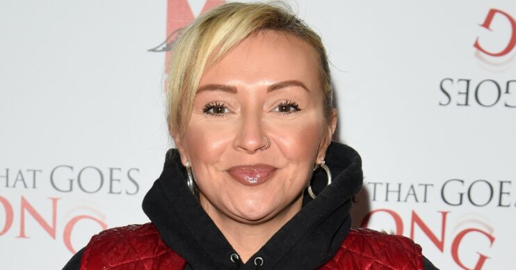 Kimberly Hart-Simpson smiling at The Play That Goes Wrong Press Night