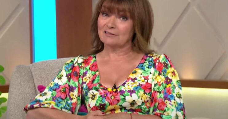 Lorraine Kelly in her return to her show today