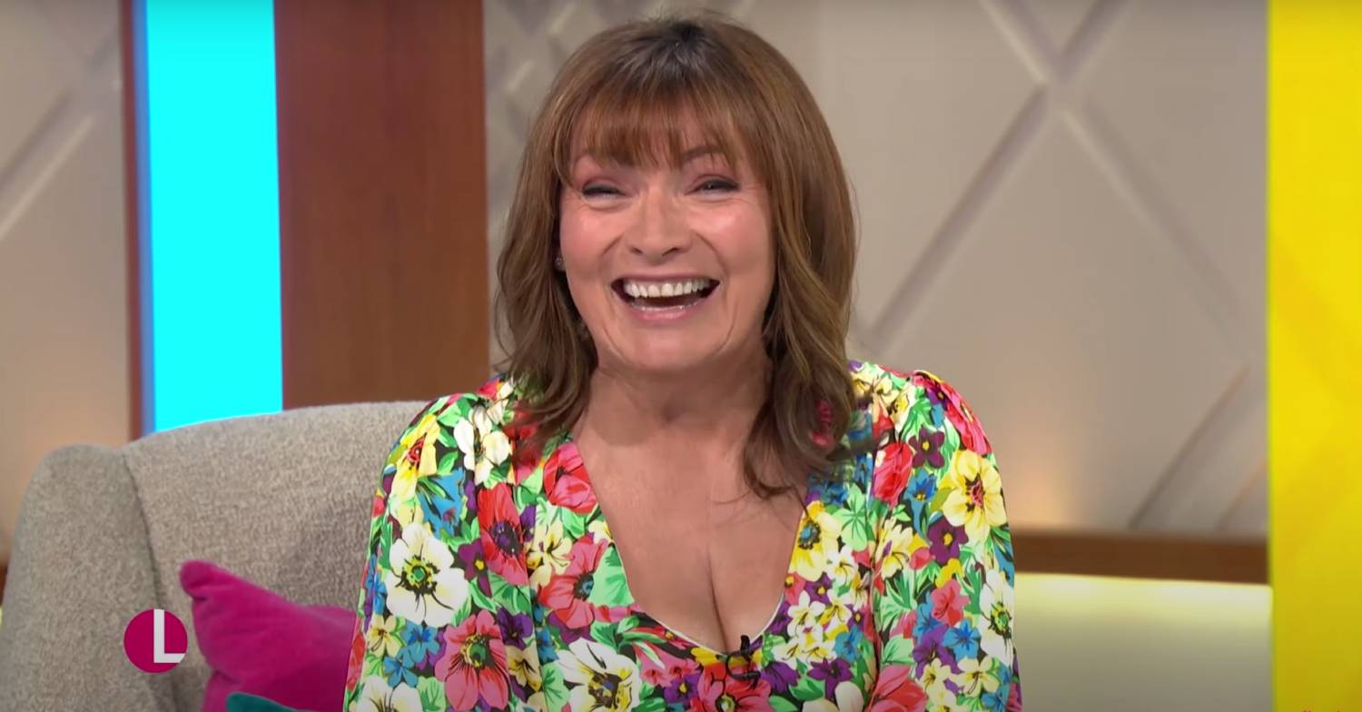 Lorraine Kelly is all smiles as she presents her show