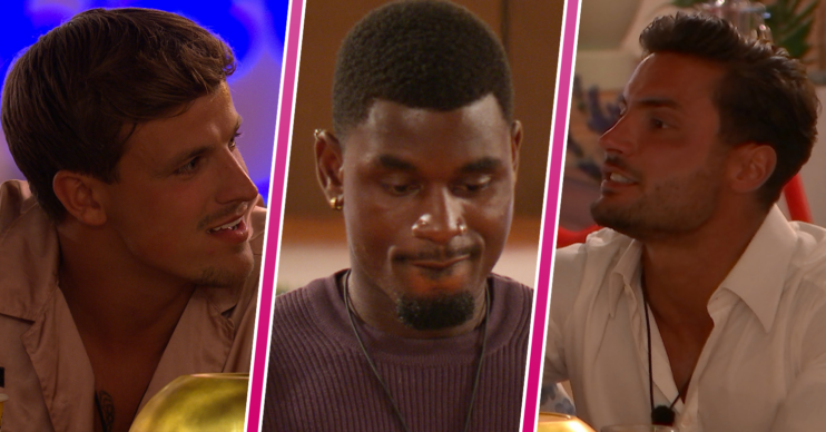 Luca, Dami and Davide on Love Island
