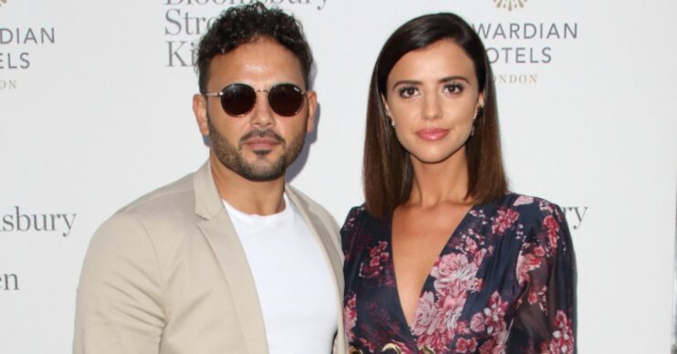 Lucy Mecklenburgh and Ryan Thomas on the red carpet smiling