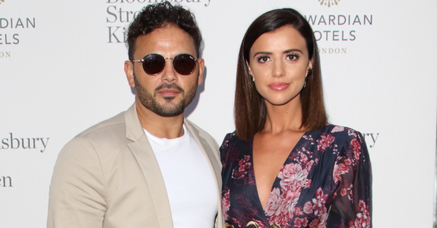 Lucy Mecklenburgh and Ryan Thomas on the red carpet smiling