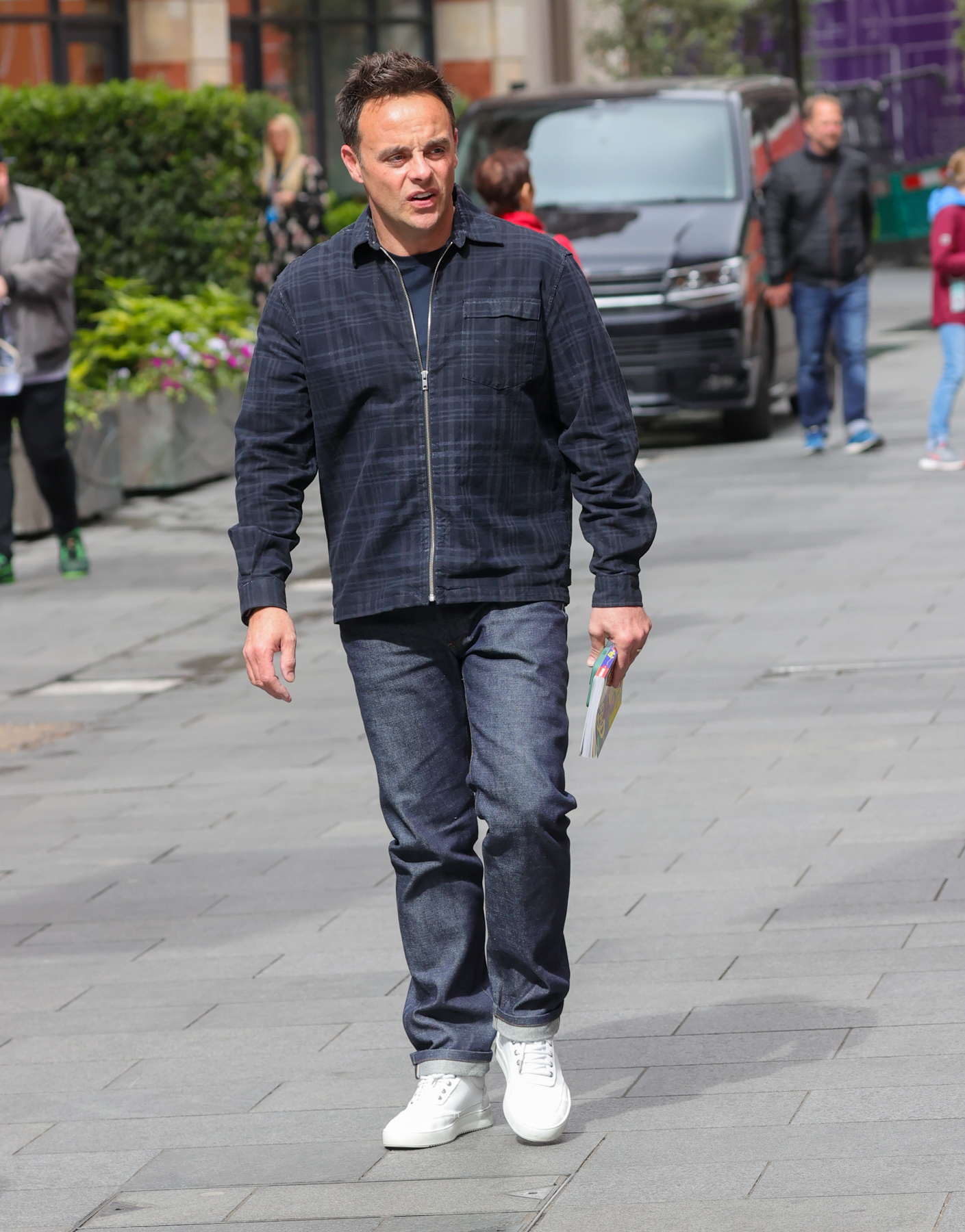 Ant Mcpartlin walking down the street
