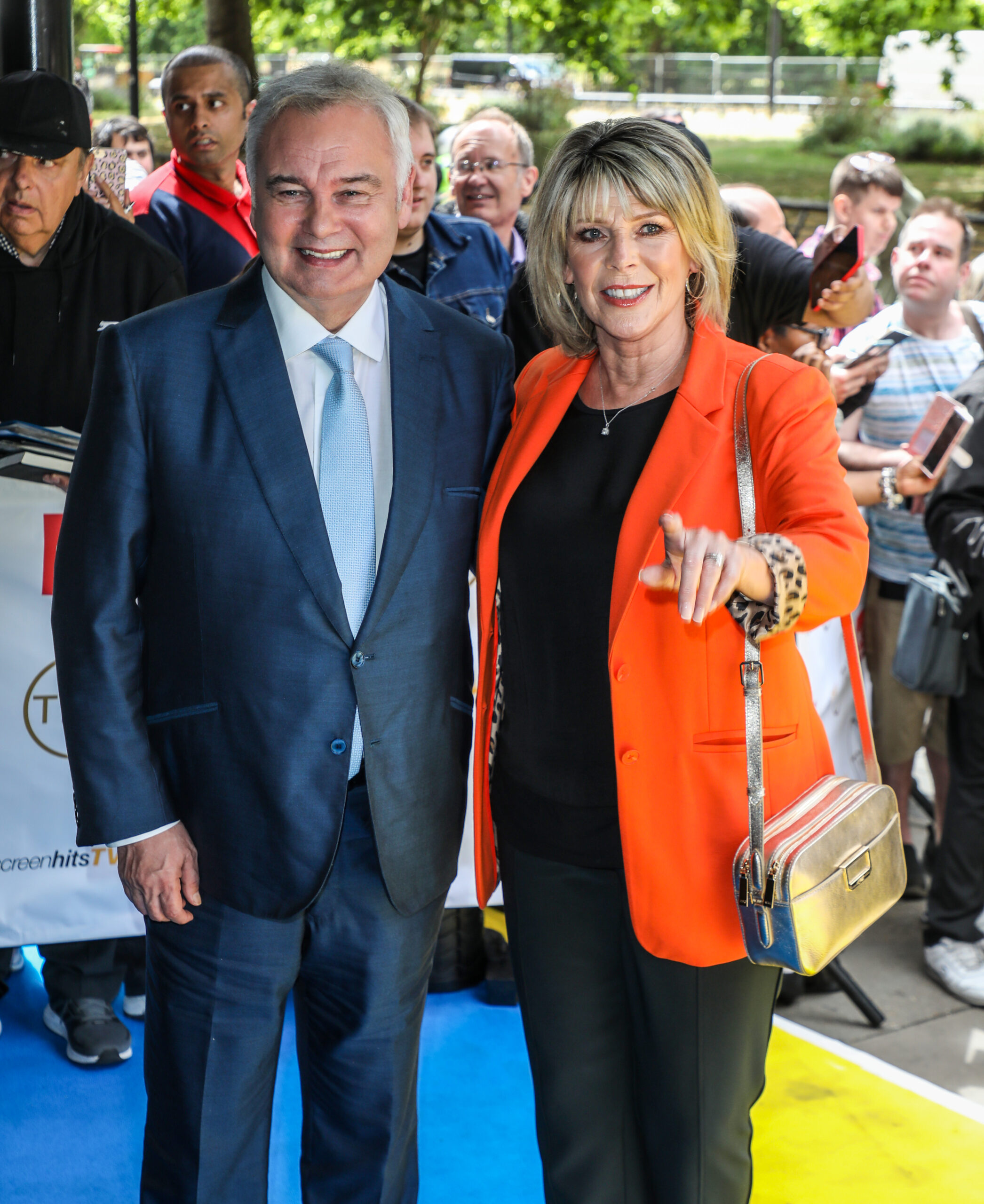 Ruth Langsford and Eamonn Holmes arriving at an event