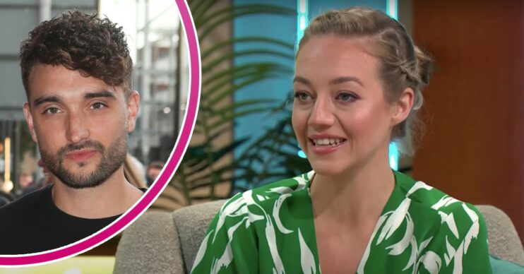 Kelsey Parker smiling on Lorraine and Tom Parker smirking on the red carpet