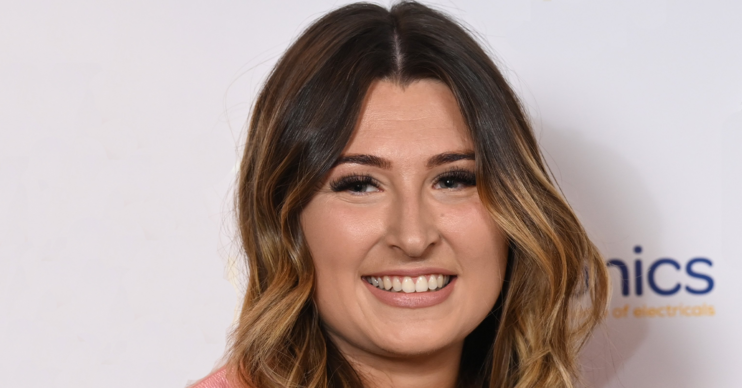 Sophie from Gogglebox smiling on the red carpet