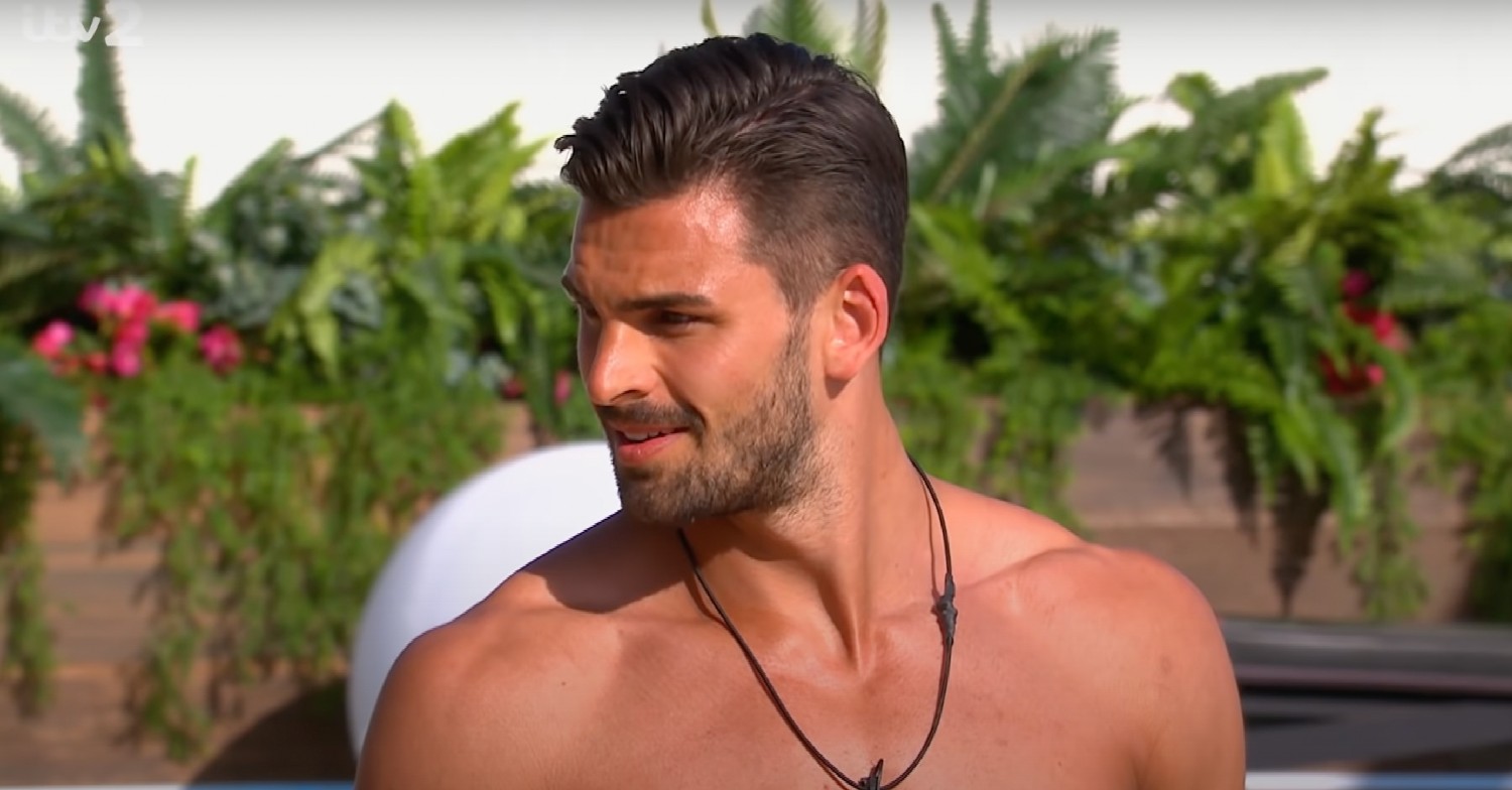 Adam Collard topless on Love Island