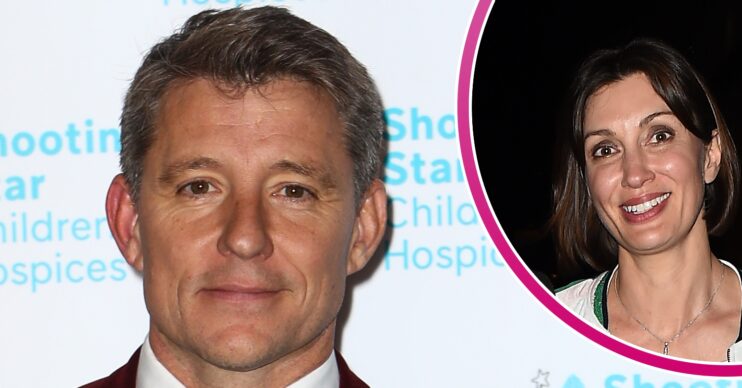 Ben Shephard smiling with his wife