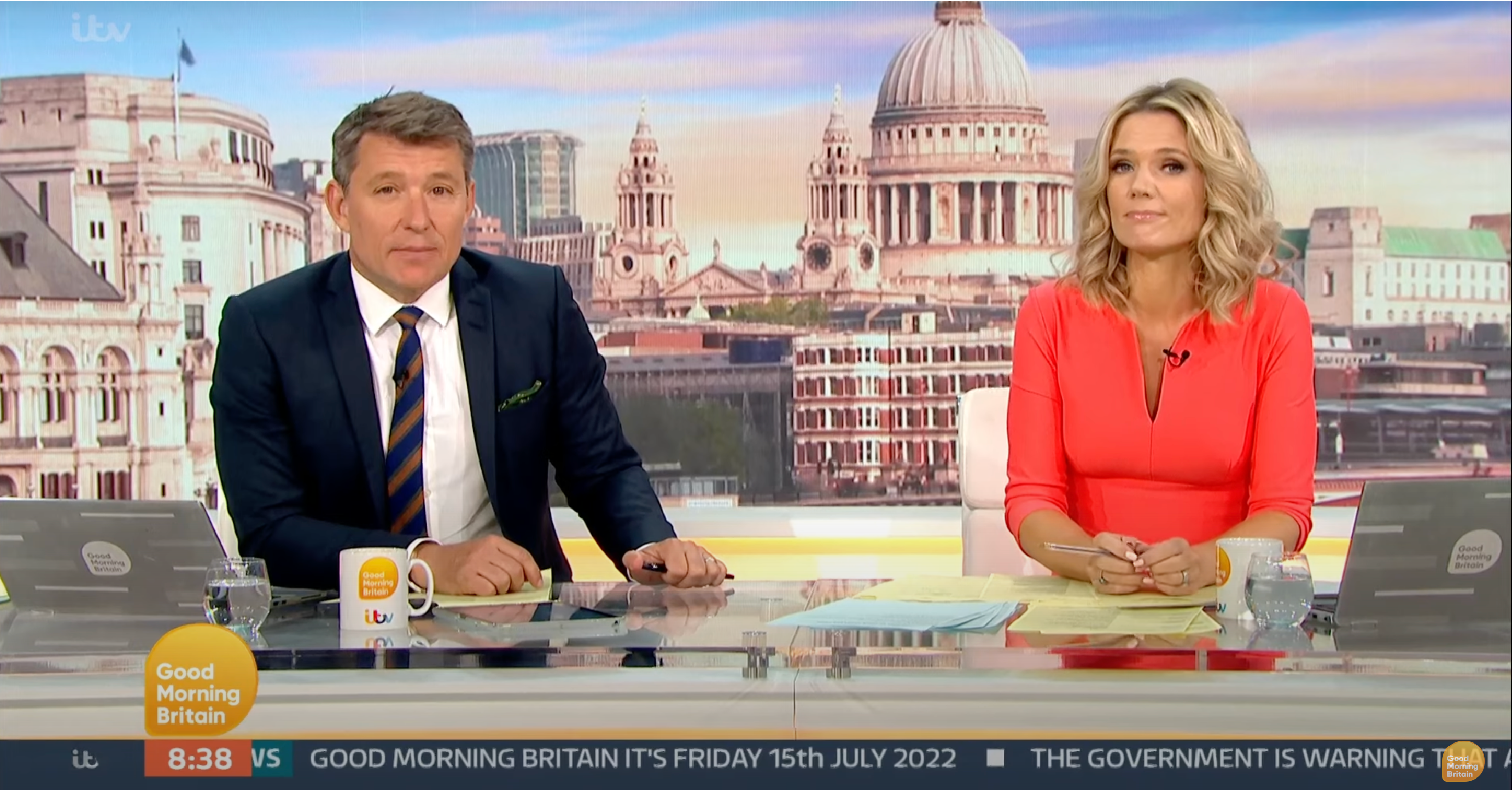 Ben Shephard and Charlotte Hawkins on GMB today