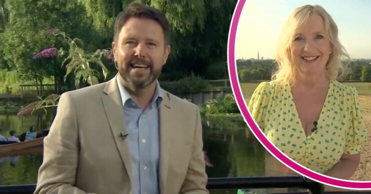 Jon Kay and Carol Kirkwood on BBC Breakfast today
