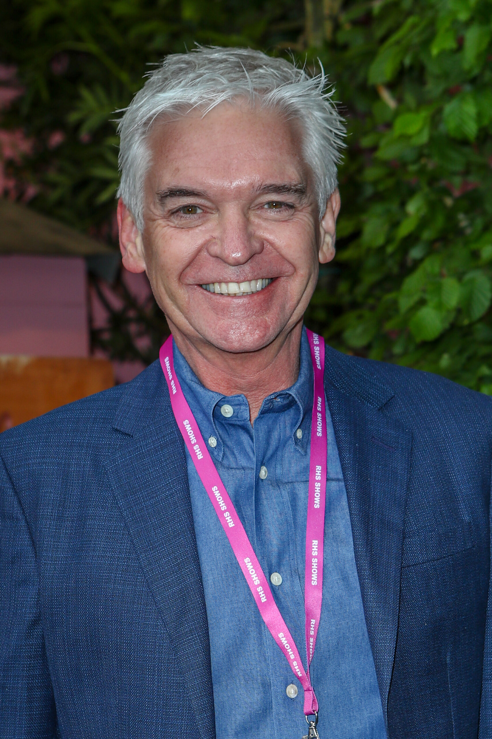Phillip Schofield smiling at the Chelsea Flower Show press day