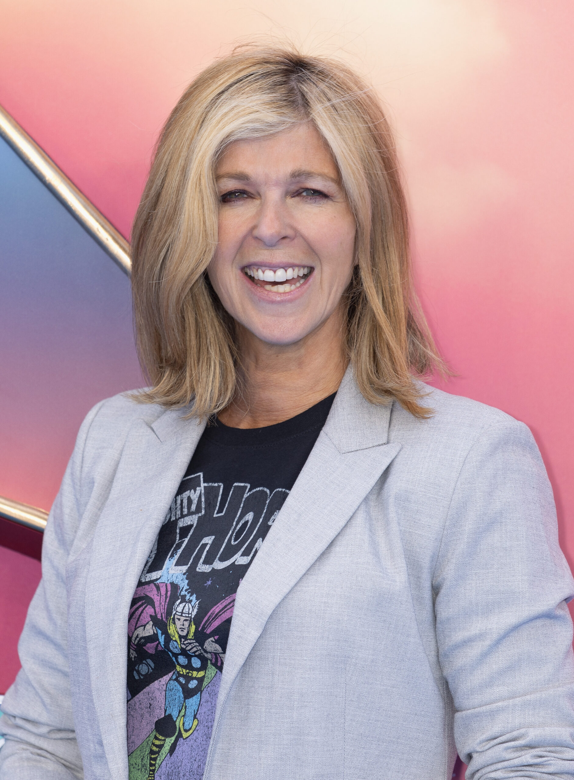 Kate Garraway smiles on the red carpet at Thor