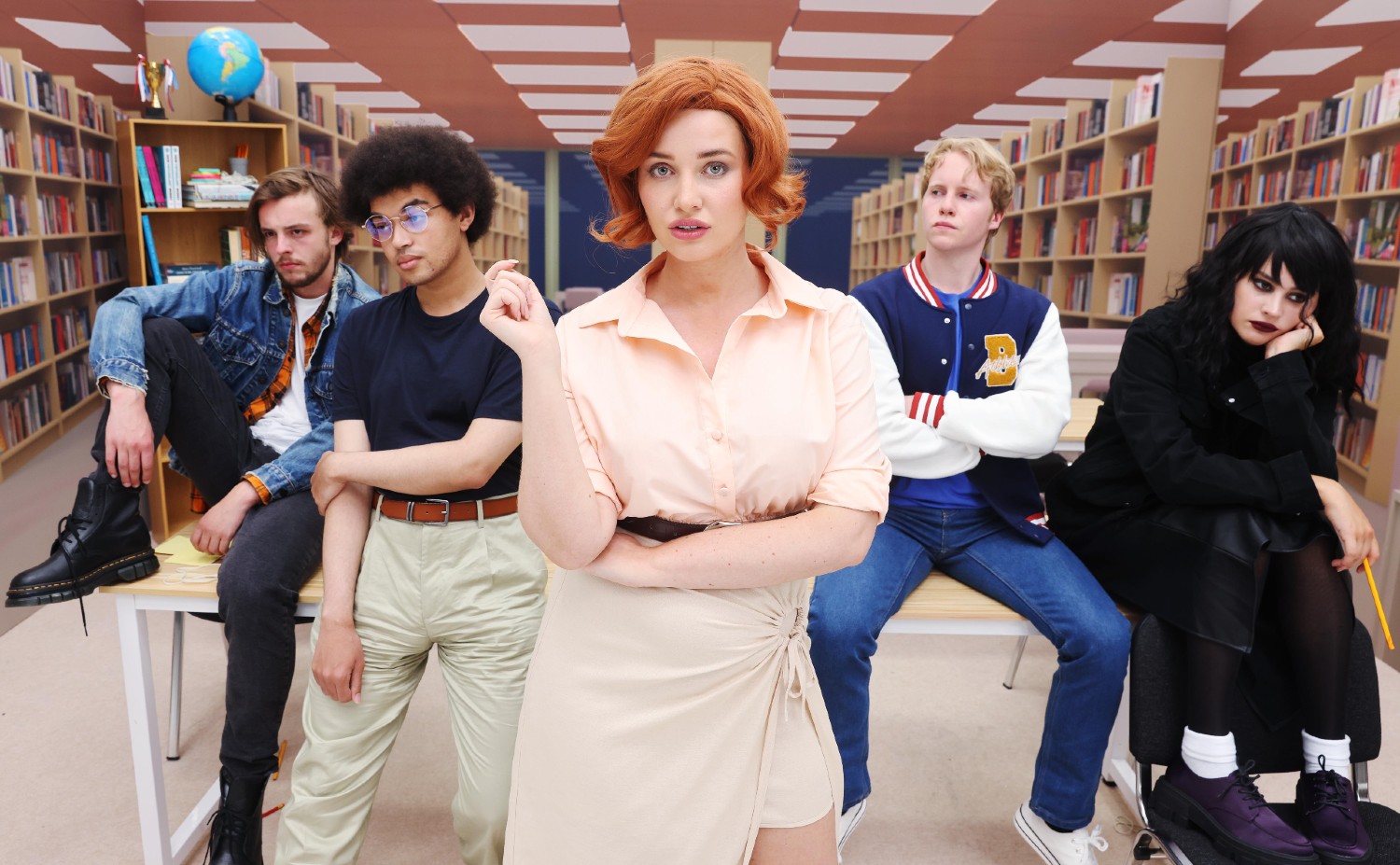 Amy Hart and others dressed up as characters from The Breakfast Club