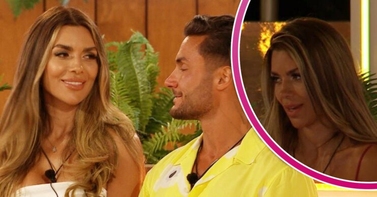 Love Island Ekin-Su and Davide chatting