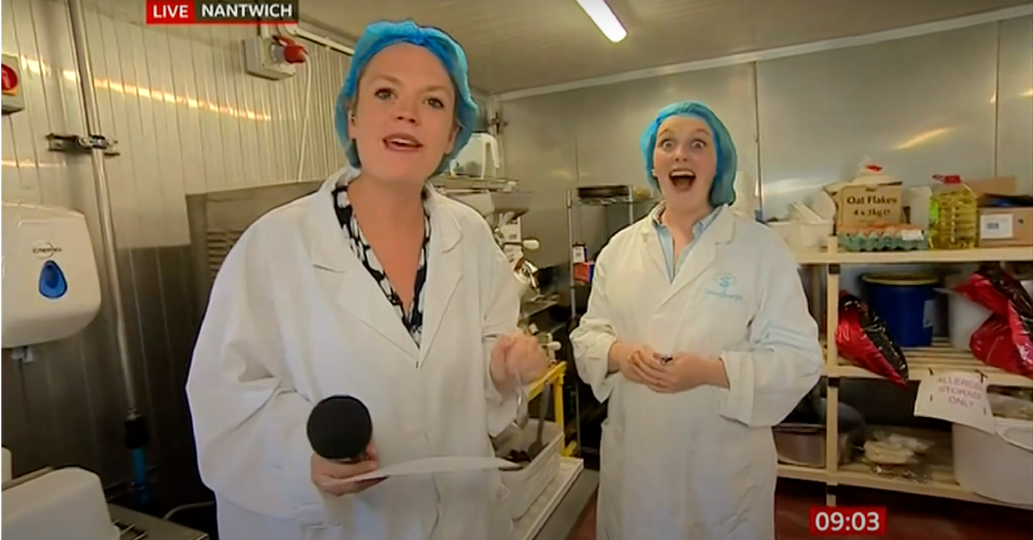Hannah Miller and guest on BBC Breakfast today