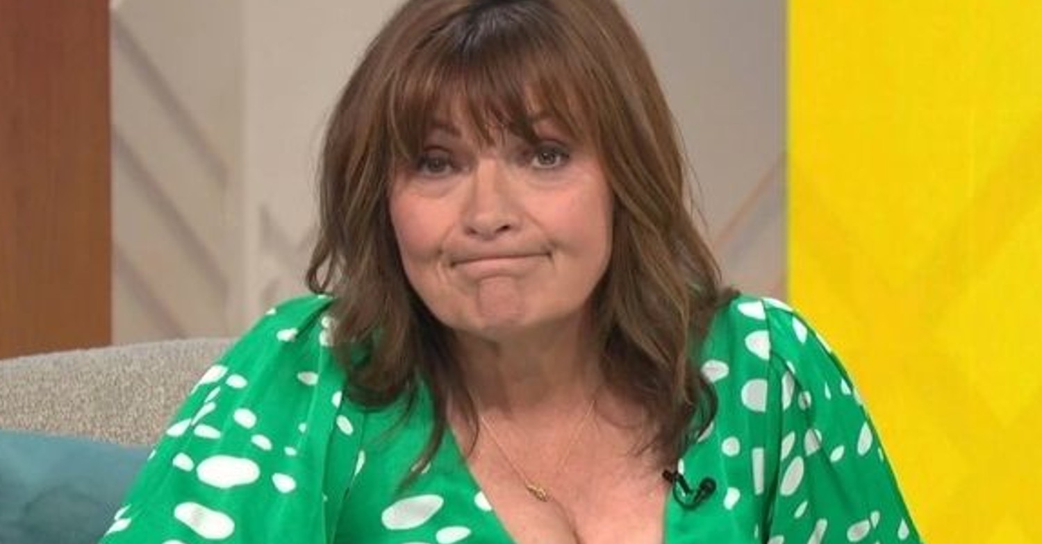 Lorraine Kelly presenting her ITV show wearing a summer dress
