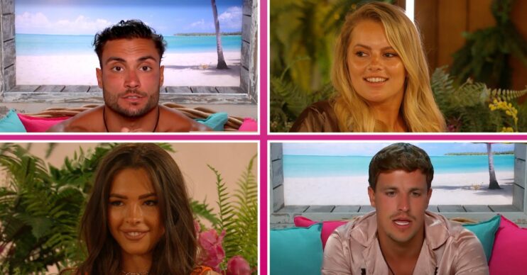 Davide, Tasha, Gemma, Luca, on Love Island 2022
