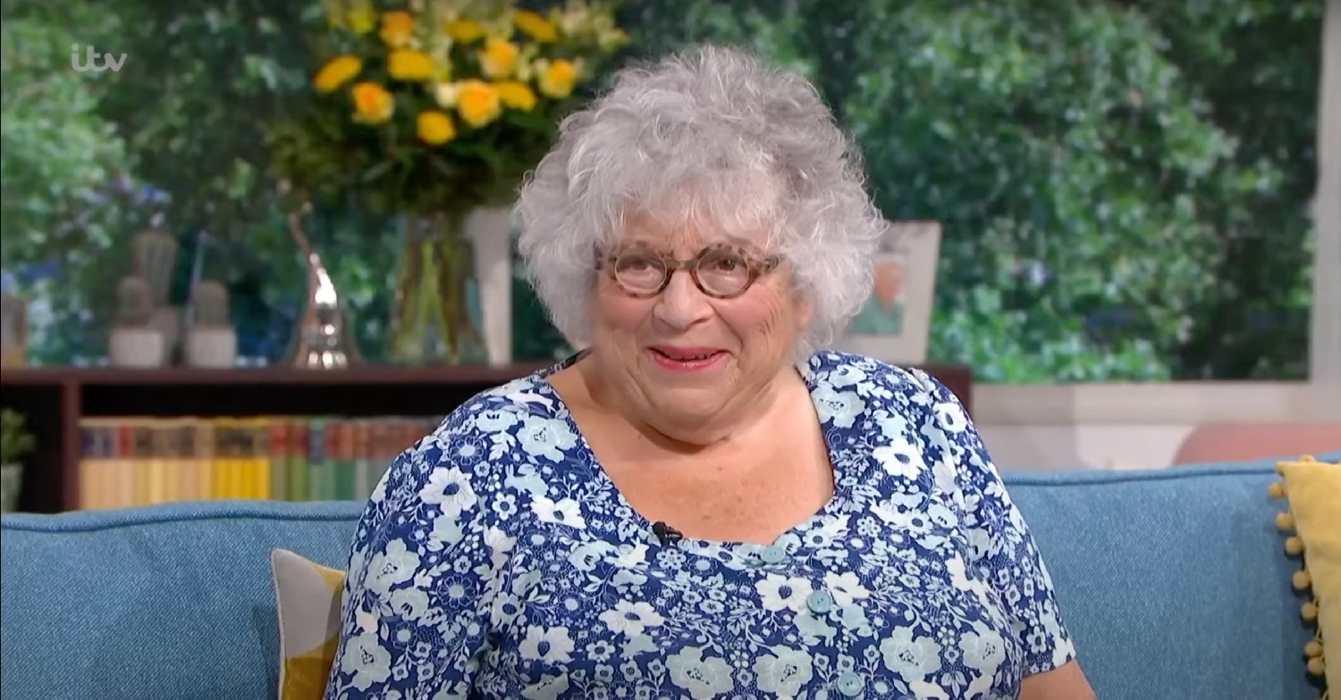 Miriam Margolyes smiling on This Morning 