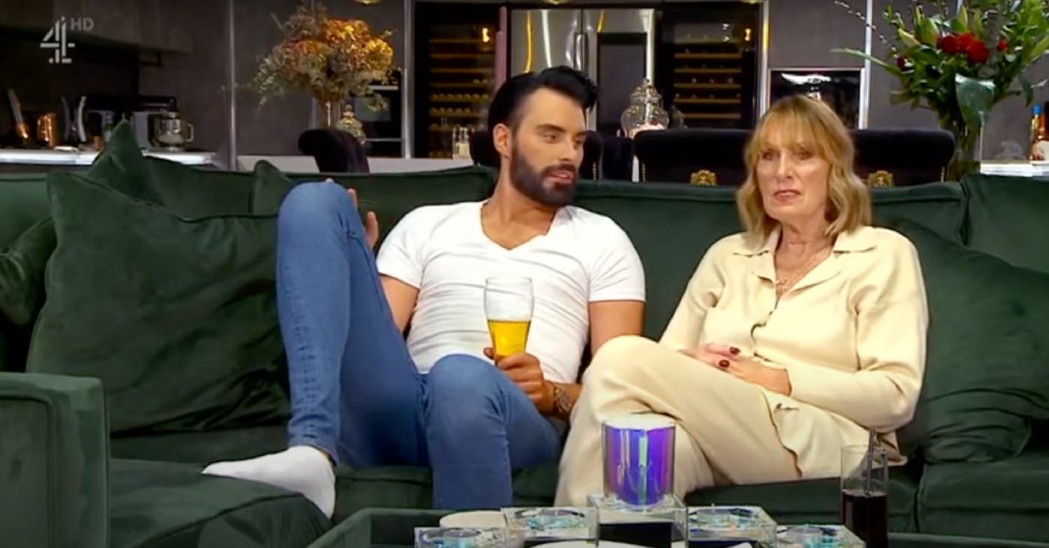 Rylan Clark speaking to his mum Linda on Celebrity Gogglebox
