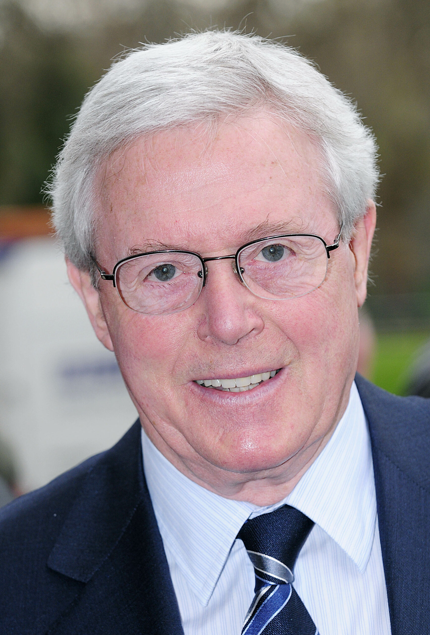 Michael Aspel smiling