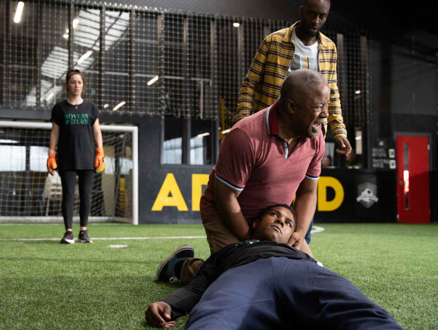 Coronation Street Ed giving James CPR