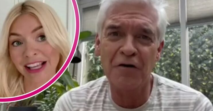 Phillip Schofield and Holly Willougbhy on This Morning today