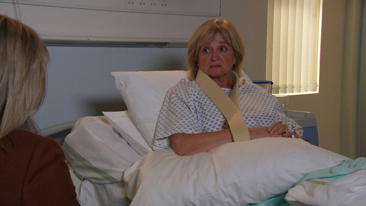 Hazel in hospital Emmerdale 