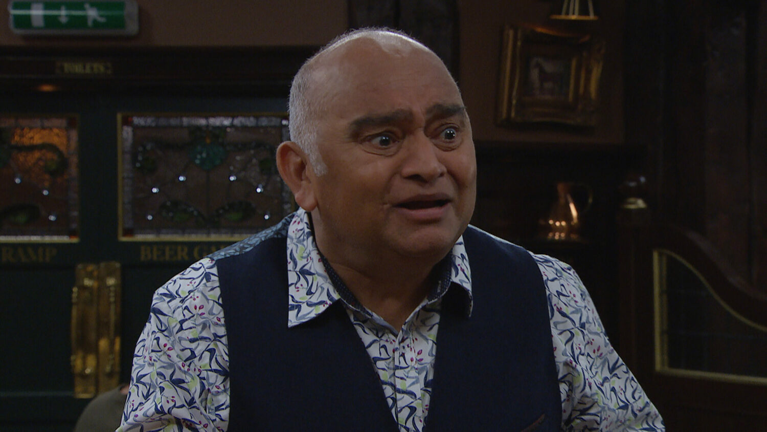 EastEnders' Rishi is looking shocked