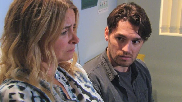 Charity and Mack heartbroken in Emmerdale