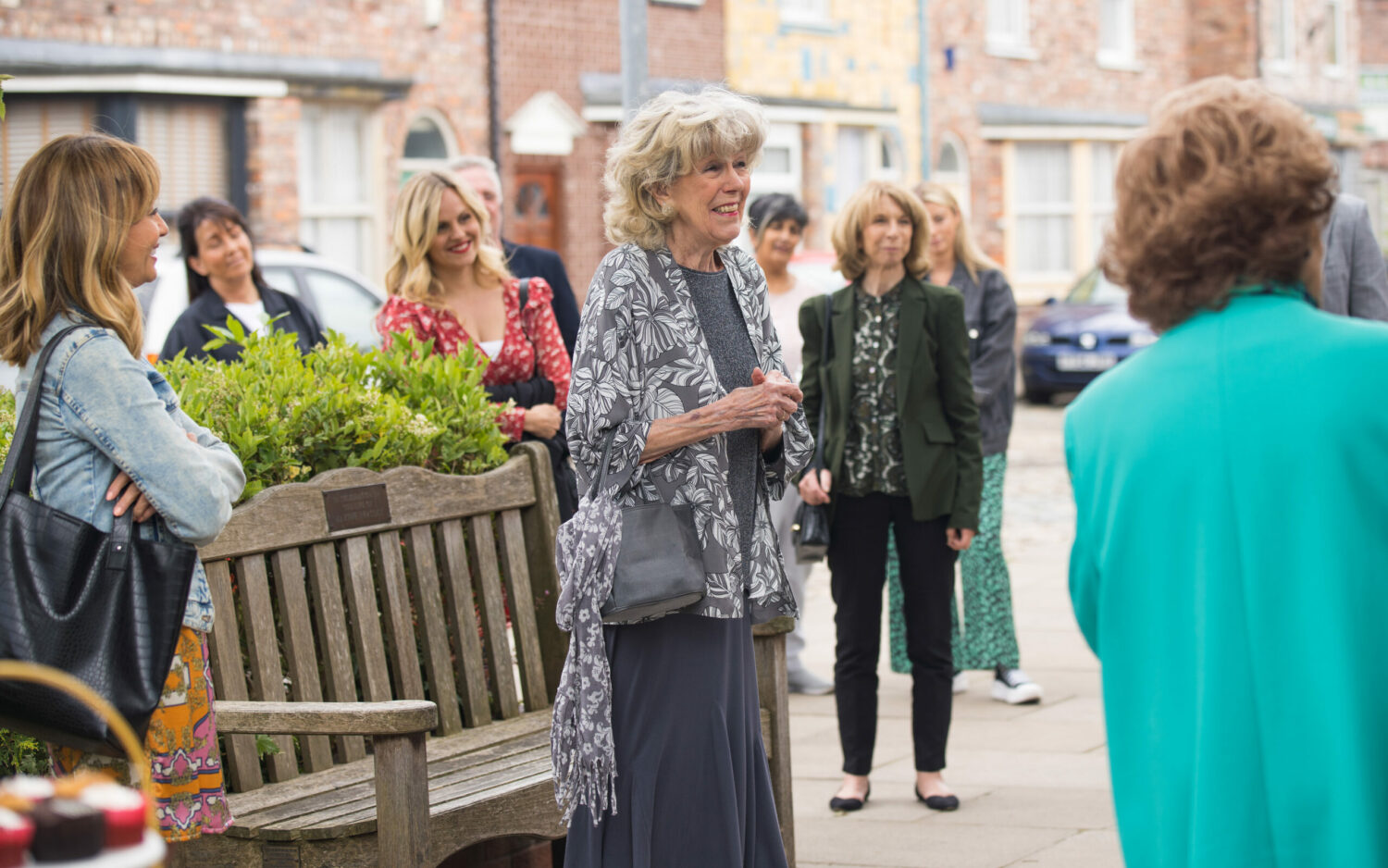 Coronation Street Audrey at the salon reopening