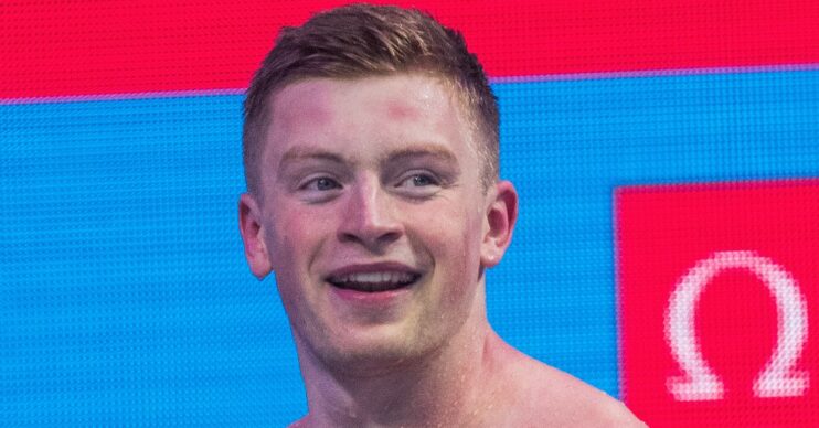 Strictly star Adam Peaty smiling