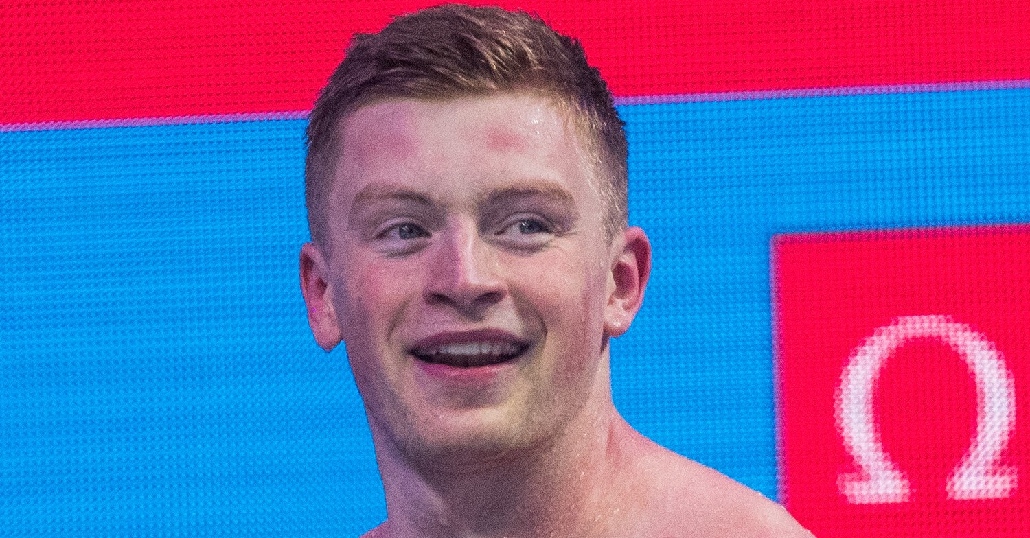 Strictly star Adam Peaty smiling