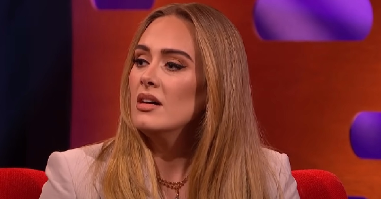 Adele speaking on the Graham Norton Show
