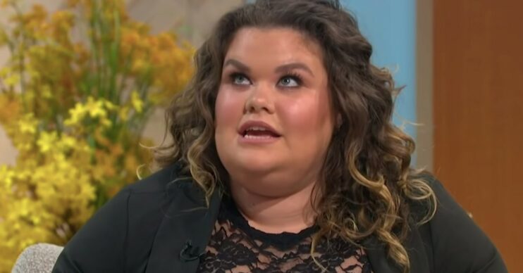 Amy Tapper discussing her weight loss on Lorraine
