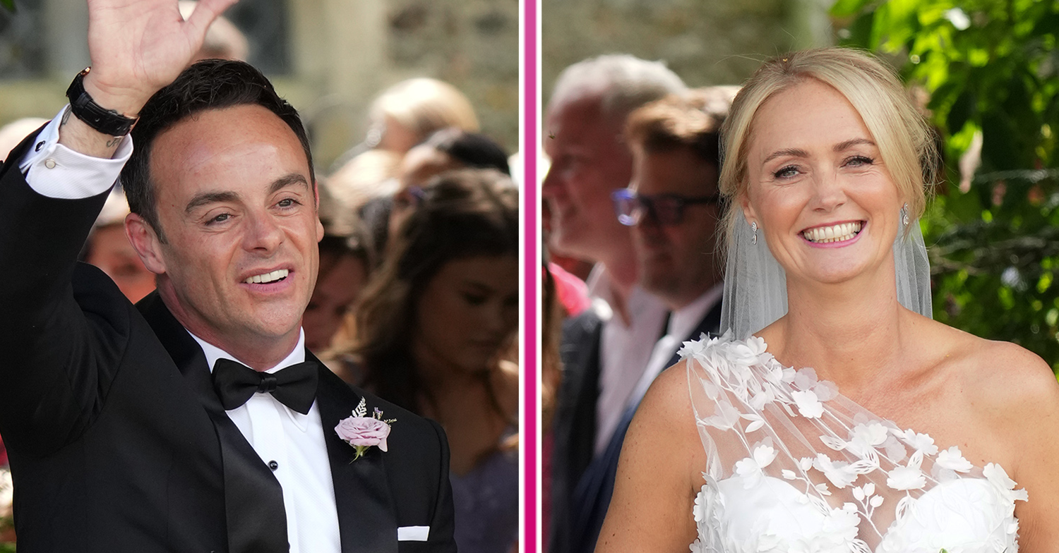 Ant McPartlin and wife Anne-Marie on their wedding day