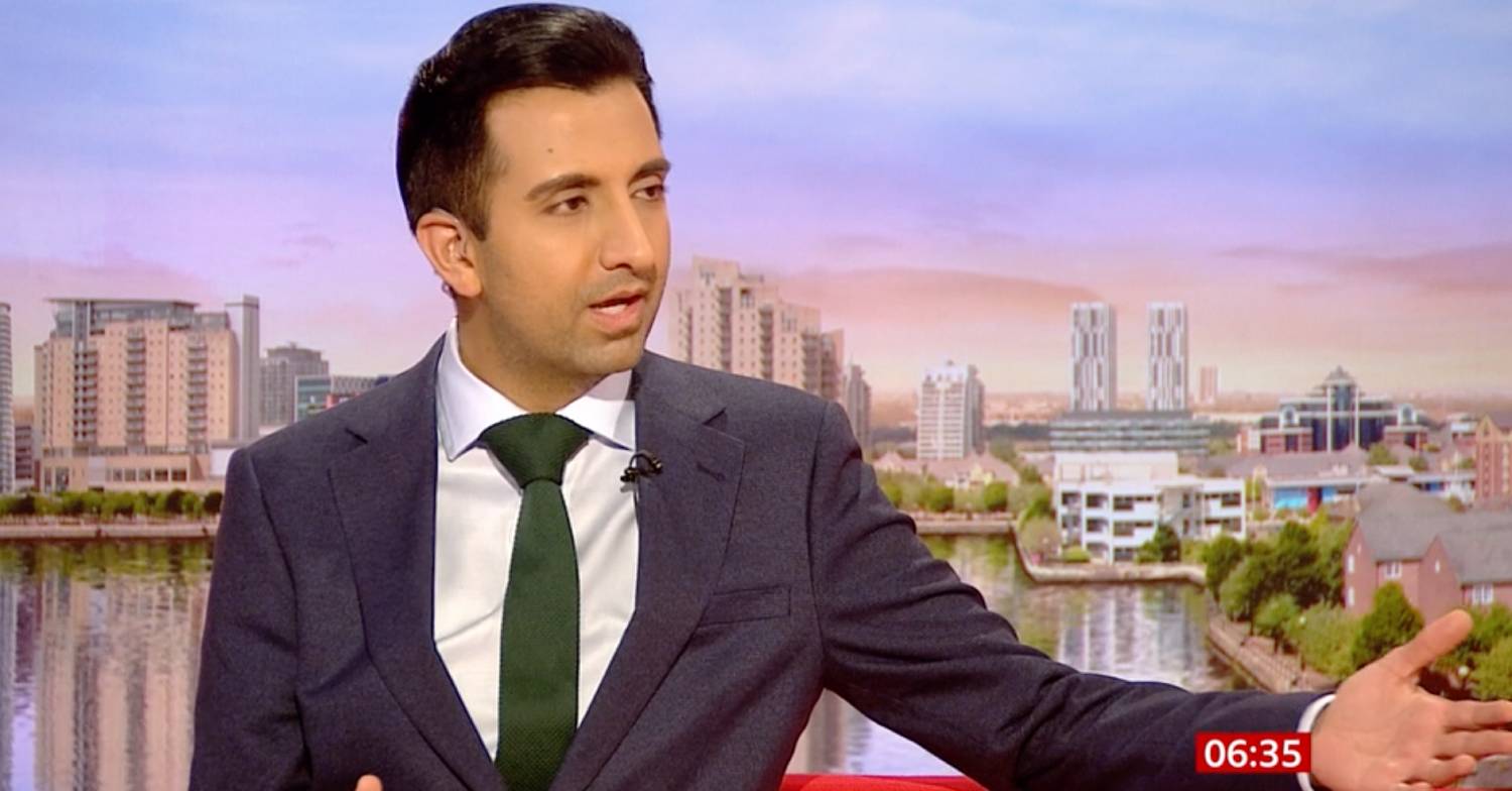 Chetan Pathak makes his point on BBC Breakfast
