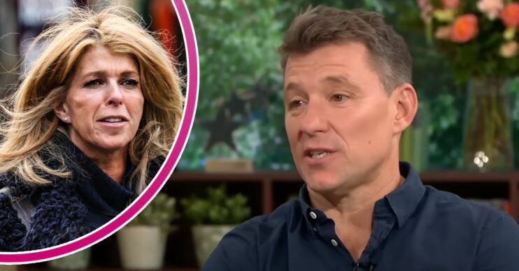 Kate Garraway outside Global studios and Tipping Point star Ben Shephard on This Morning