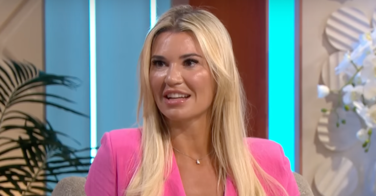 Christine McGuinness wearing pink on Lorraine