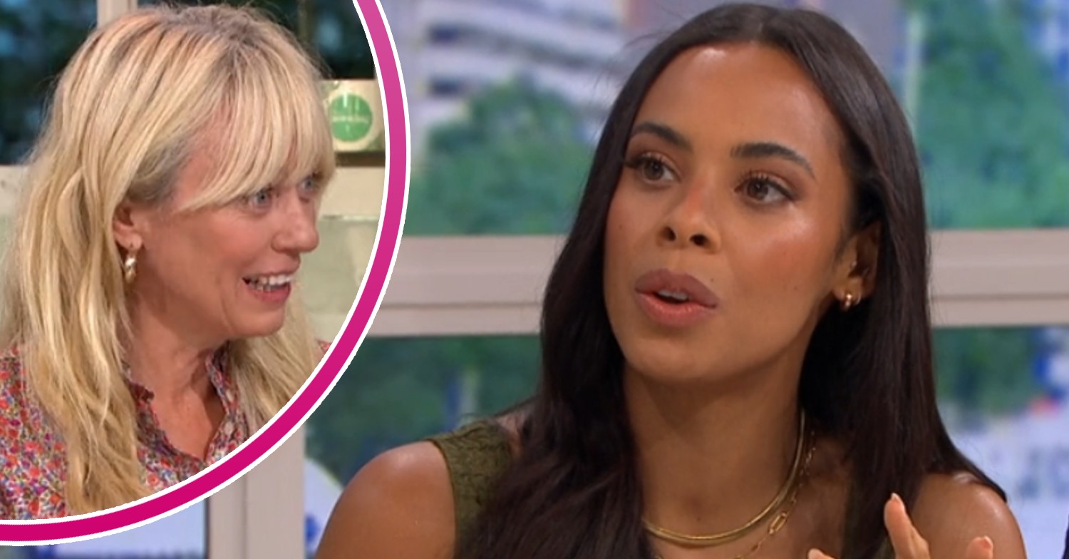 Clodagh McKenna looks surprised as Rochelle Humes talks on This Morning